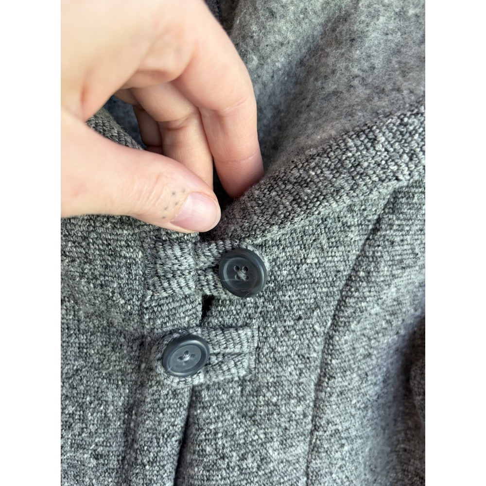 Smartwool Odessa Lake Wrap Cardigan Sweater L Gray Wool Jacket Outdoors Hiking - Picture 5 of 8